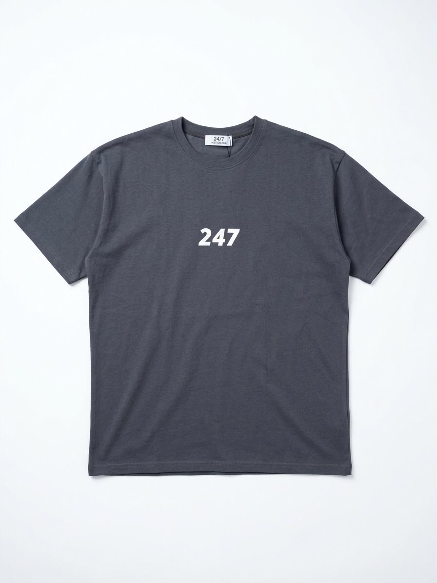 dark grey t-shirt